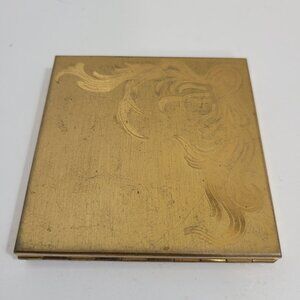 Vintage Goldtone 50's Powder Makeup Holder/Compact